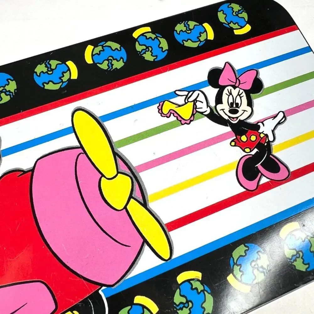 Vintage Disney The Tin Box Company Metal Pencil Box